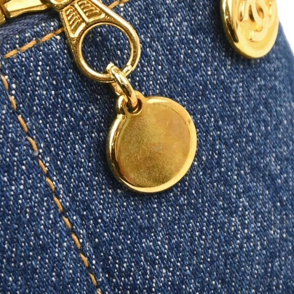 Chanel Blue Denim Vanity Handbag - Picture 6 of 10
